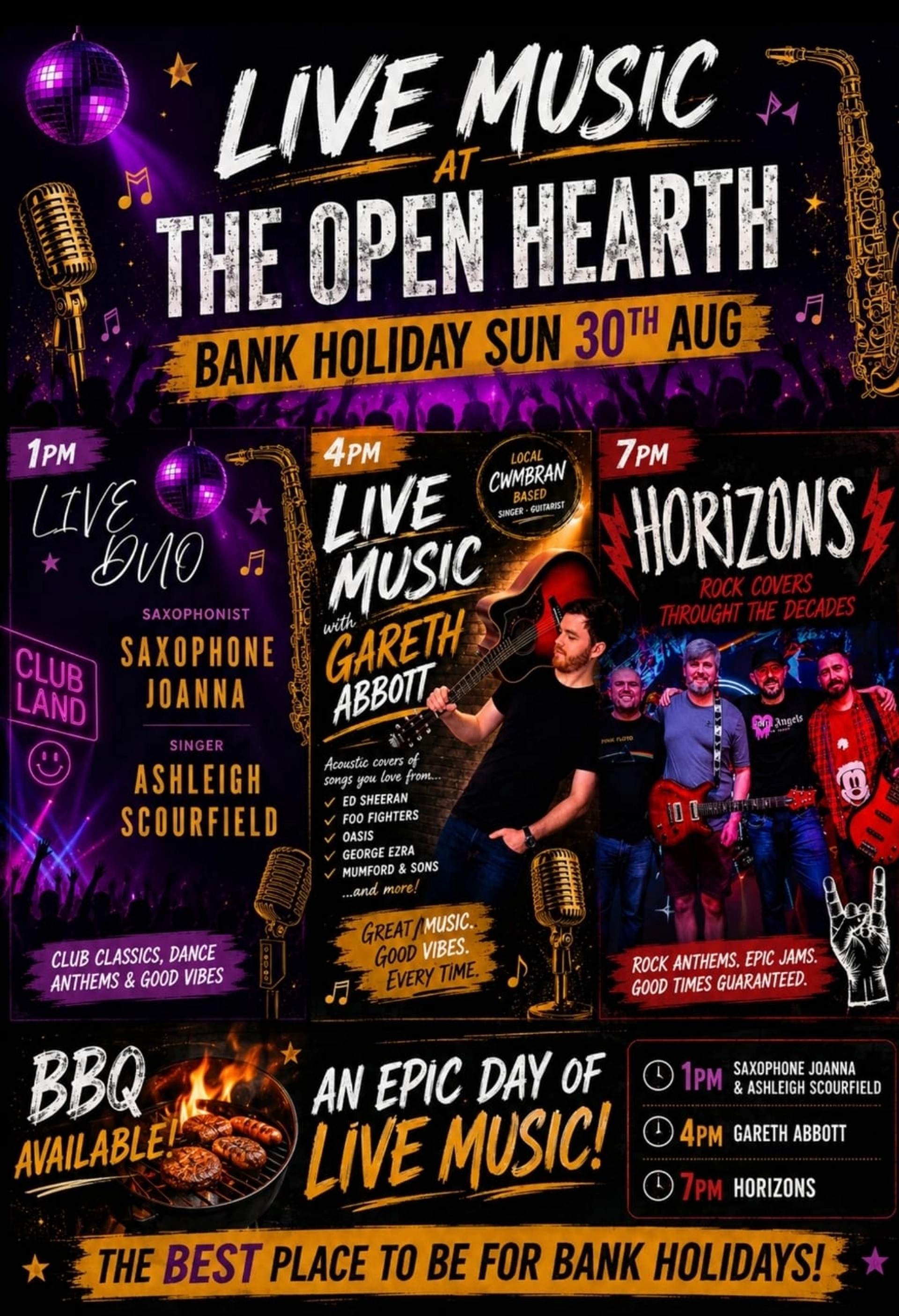 Portrait event poster placeholder two for The Open Hearth